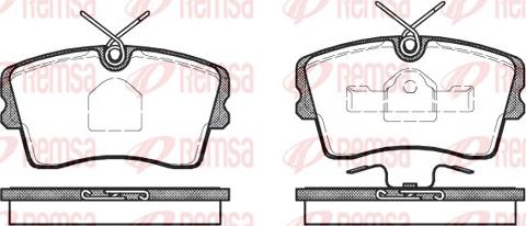 Remsa 0173.10 - Комплект спирачно феродо, дискови спирачки vvparts.bg