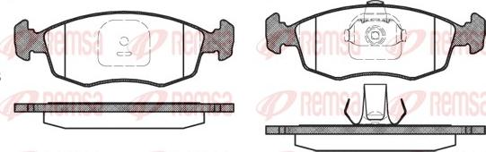 Remsa 0172.10 - Комплект спирачно феродо, дискови спирачки vvparts.bg