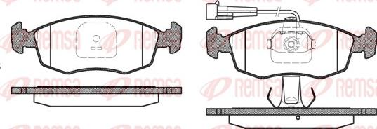 Remsa 0172.12 - Комплект спирачно феродо, дискови спирачки vvparts.bg