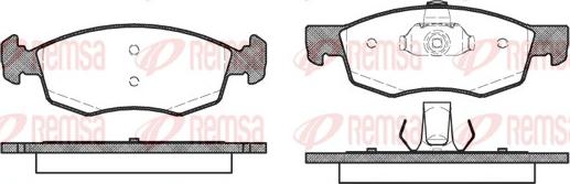 Remsa 0172.30 - Комплект спирачно феродо, дискови спирачки vvparts.bg