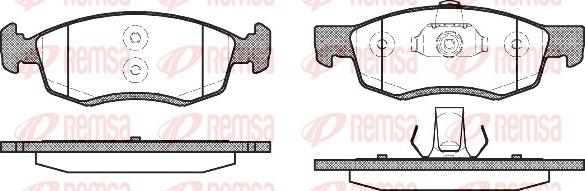 Remsa 0172.32 - Комплект спирачно феродо, дискови спирачки vvparts.bg