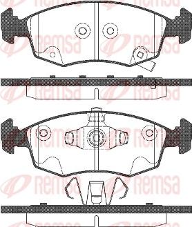 Remsa 0172.72 - Комплект спирачно феродо, дискови спирачки vvparts.bg