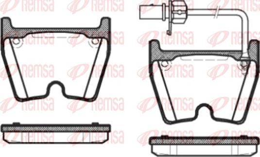 Remsa 0896.01 - Комплект спирачно феродо, дискови спирачки vvparts.bg