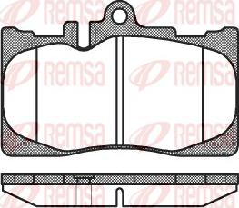 Remsa 0890.00 - Комплект спирачно феродо, дискови спирачки vvparts.bg