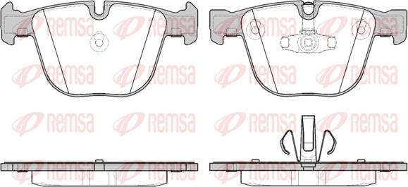 Remsa 0892.20 - Комплект спирачно феродо, дискови спирачки vvparts.bg