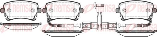 Remsa 0897.02 - Комплект спирачно феродо, дискови спирачки vvparts.bg