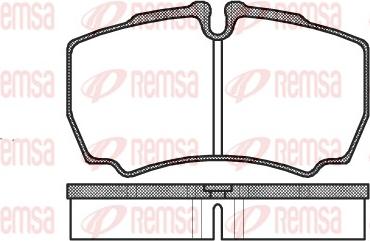 Remsa 0849.00 - Комплект спирачно феродо, дискови спирачки vvparts.bg