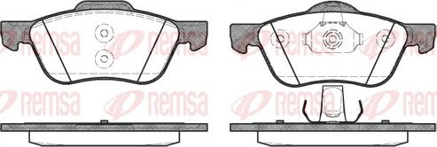 Remsa 0844.00 - Комплект спирачно феродо, дискови спирачки vvparts.bg