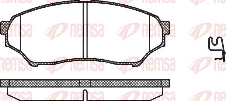 Remsa 0845.01 - Комплект спирачно феродо, дискови спирачки vvparts.bg