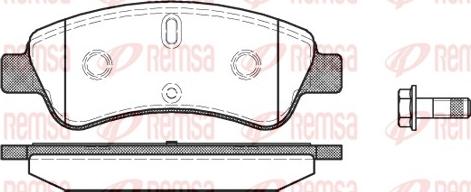 Remsa 0840.10 - Комплект спирачно феродо, дискови спирачки vvparts.bg