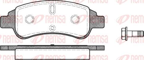 Remsa 0840.30 - Комплект спирачно феродо, дискови спирачки vvparts.bg