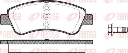 Remsa 0840.20 - Комплект спирачно феродо, дискови спирачки vvparts.bg
