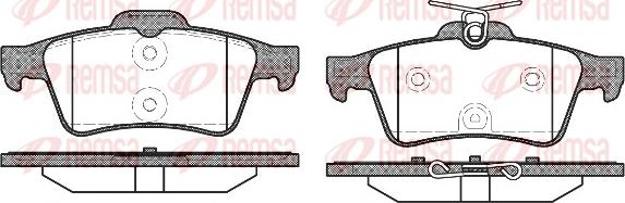 Remsa 0842.40 - Комплект спирачно феродо, дискови спирачки vvparts.bg