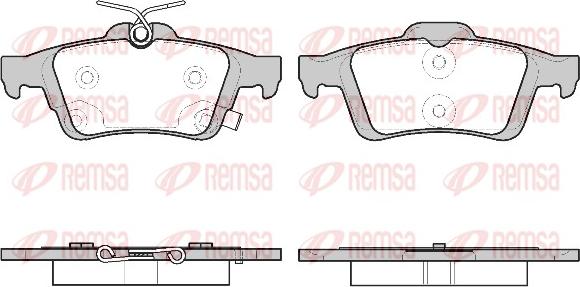 Remsa 0842.11 - Комплект спирачно феродо, дискови спирачки vvparts.bg