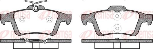 Remsa 0842.30 - Комплект спирачно феродо, дискови спирачки vvparts.bg