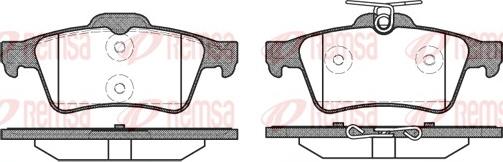 Remsa 0842.20 - Комплект спирачно феродо, дискови спирачки vvparts.bg