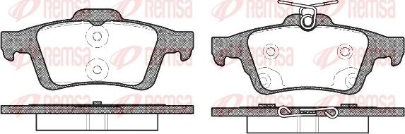 Remsa 0842.70 - Комплект спирачно феродо, дискови спирачки vvparts.bg