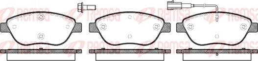 Remsa 0859.01 - Комплект спирачно феродо, дискови спирачки vvparts.bg