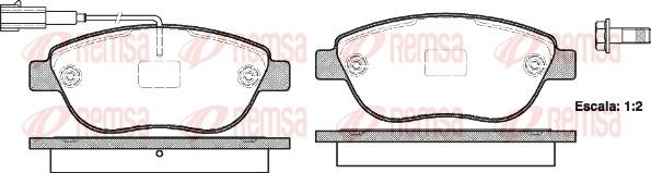 Remsa 0859.11 - Комплект спирачно феродо, дискови спирачки vvparts.bg