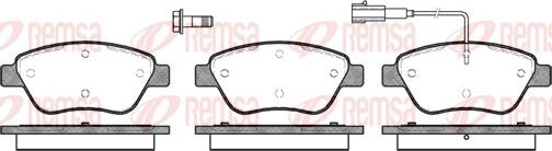 Remsa 0858.01 - Комплект спирачно феродо, дискови спирачки vvparts.bg