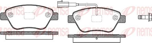 Remsa 0858.11 - Комплект спирачно феродо, дискови спирачки vvparts.bg