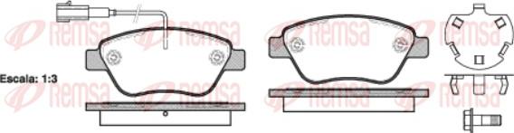 Remsa 0858.32 - Комплект спирачно феродо, дискови спирачки vvparts.bg