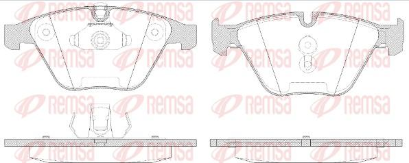 Remsa 0857.50 - Комплект спирачно феродо, дискови спирачки vvparts.bg