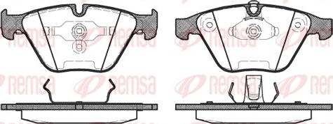 Remsa 0857.00 - Комплект спирачно феродо, дискови спирачки vvparts.bg