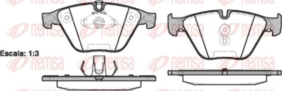 Remsa 0857.20 - Комплект спирачно феродо, дискови спирачки vvparts.bg