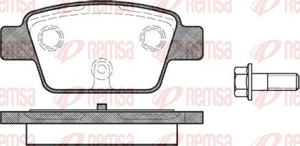 Remsa 0861.00 - Комплект спирачно феродо, дискови спирачки vvparts.bg