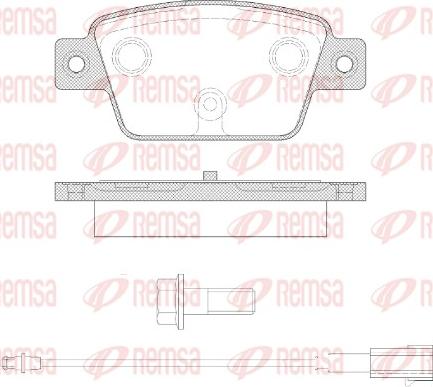 Remsa 0861.12 - Комплект спирачно феродо, дискови спирачки vvparts.bg