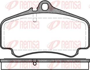 Remsa 0863.00 - Комплект спирачно феродо, дискови спирачки vvparts.bg