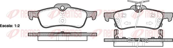 Remsa 0862.02 - Комплект спирачно феродо, дискови спирачки vvparts.bg