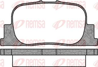 Remsa 0801.00 - Комплект спирачно феродо, дискови спирачки vvparts.bg