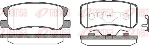 Remsa 0803.02 - Комплект спирачно феродо, дискови спирачки vvparts.bg