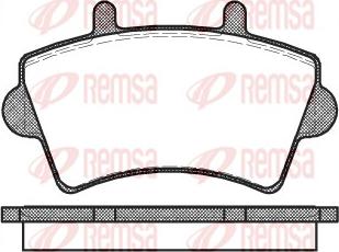 Remsa 0819.00 - Комплект спирачно феродо, дискови спирачки vvparts.bg