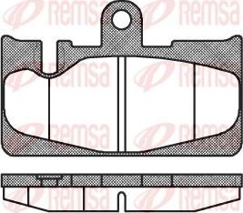 Remsa 0889.00 - Комплект спирачно феродо, дискови спирачки vvparts.bg