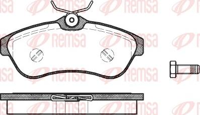 Remsa 0880.00 - Комплект спирачно феродо, дискови спирачки vvparts.bg