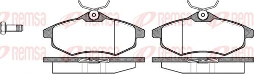 Remsa 0881.00 - Комплект спирачно феродо, дискови спирачки vvparts.bg