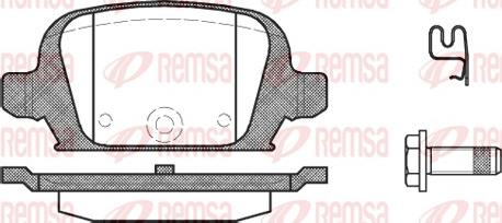 Remsa 0835.02 - Комплект спирачно феродо, дискови спирачки vvparts.bg