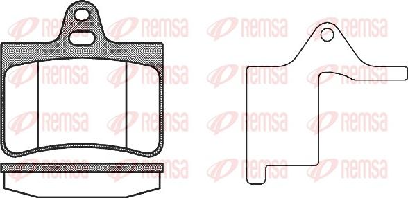 Remsa 0830.20 - Комплект спирачно феродо, дискови спирачки vvparts.bg