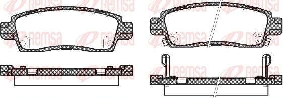 Remsa 0838.02 - Комплект спирачно феродо, дискови спирачки vvparts.bg