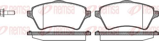 Remsa 0822.00 - Комплект спирачно феродо, дискови спирачки vvparts.bg