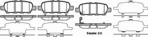 Sangsin Brake SP1250 - Комплект спирачно феродо, дискови спирачки vvparts.bg