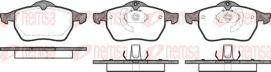 Remsa 0390.10 - Комплект спирачно феродо, дискови спирачки vvparts.bg