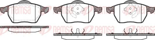 Remsa 0390.20 - Комплект спирачно феродо, дискови спирачки vvparts.bg