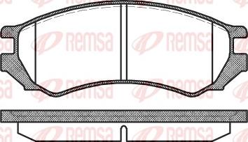 Remsa 0344.00 - Комплект спирачно феродо, дискови спирачки vvparts.bg