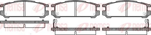 Remsa 0342.02 - Комплект спирачно феродо, дискови спирачки vvparts.bg