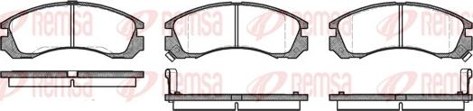 Remsa 0354.02 - Комплект спирачно феродо, дискови спирачки vvparts.bg