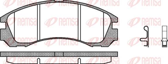 Remsa 0354.32 - Комплект спирачно феродо, дискови спирачки vvparts.bg